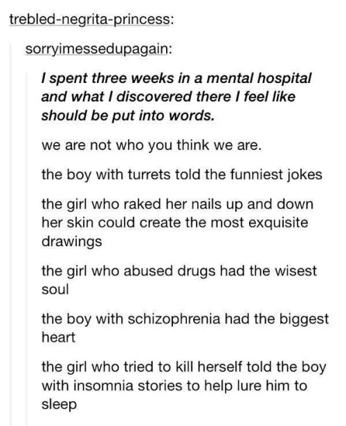 mental hospital on Tumblr