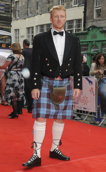 Scottish actors in kilts - Don't forget to smile