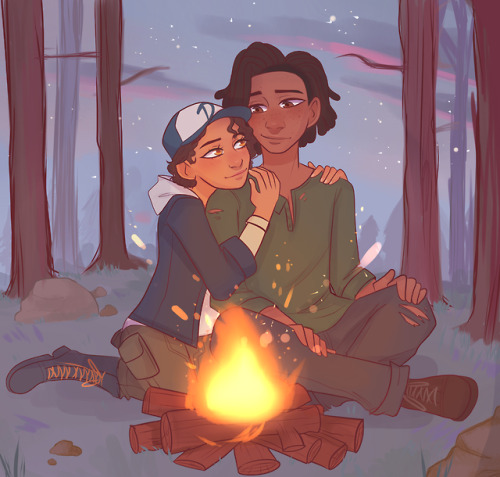 kiwiddie:Campfire (definitely gotta work on my backgrounds lol)