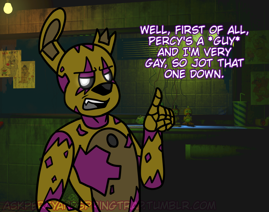 T springtrap : how did you love percy ? And why... - Welcome to Fazbear ...