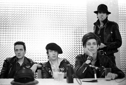 Chester Simpson, The Clash at a press conference, San Francisco, 1979