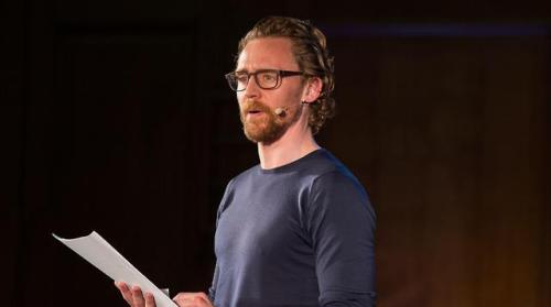 maryxglz:Tom Hiddleston at Dickens vs Tolstoy Debate, October...