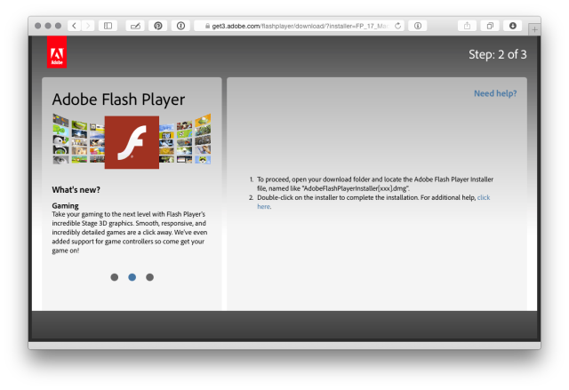 adobe asking to uninstall flash player