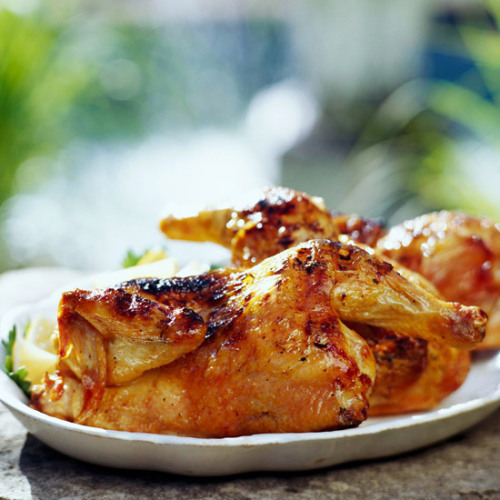 Garlicky Grilled Chicken: Serve this tasty dish with grilled veggies or corn on the cob.