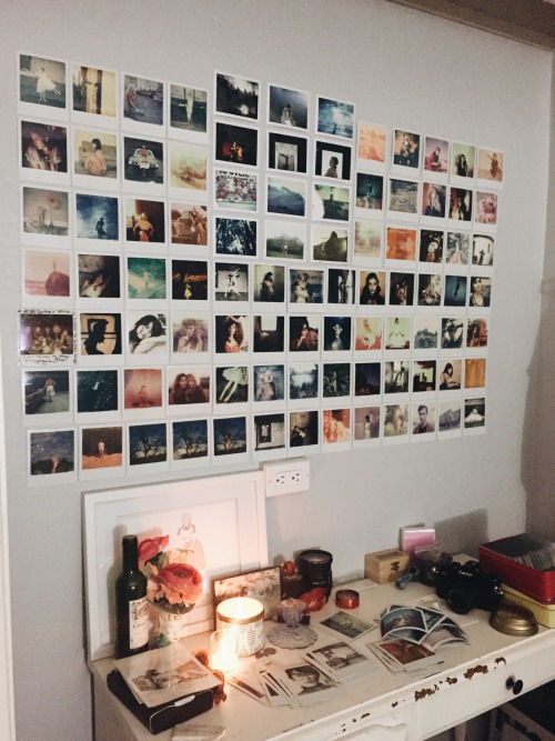  polaroid  wall on Tumblr 