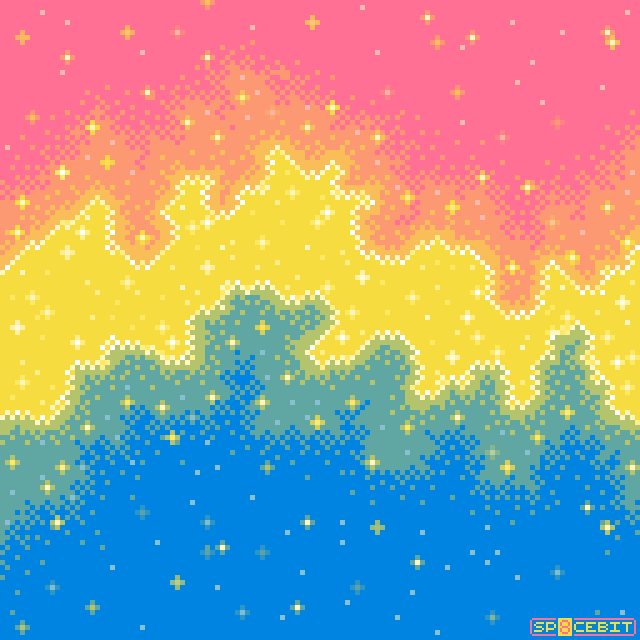 pride pride flags ace positivity lesbian positivity bi positivity trans positivity genderqueer positivity demigirl positivity demiboy positivity pan positivity space pixels this isn& 039;t all of the pride galaxies I& 039;ve done but it& 039;s all the animated versions I& 039;ve finished so far the missing ones are coming soon