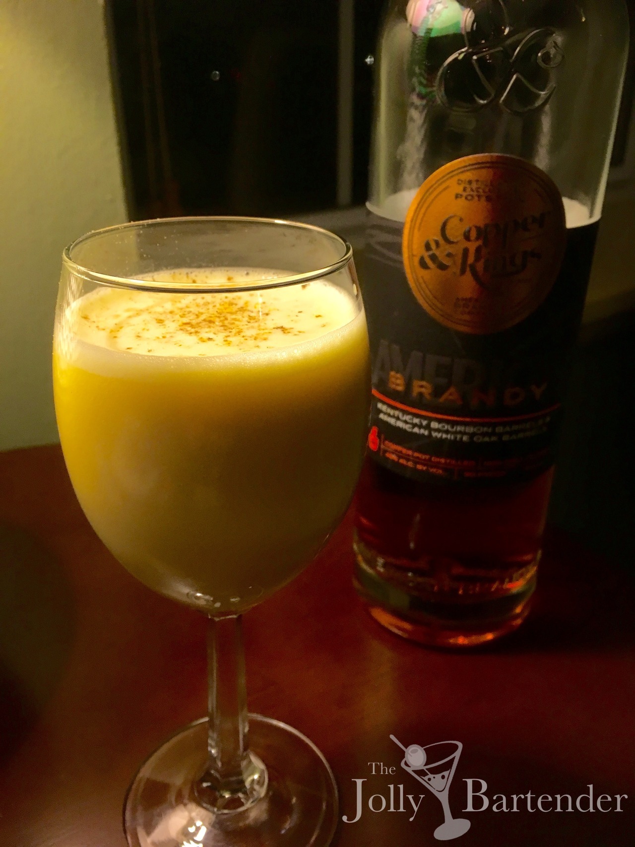 The Jolly Bartender — Brandy Flip A flip is a dessert drink that takes...