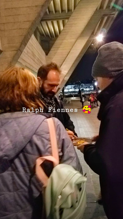Ralph Fiennes Ralph Fiennes At The National Theatre Stage Door