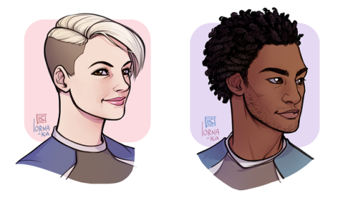 lorna-ka:Andromeda portraits I’ve been doing between other...