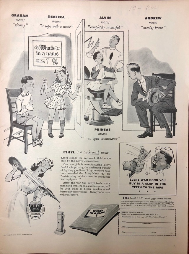 Vintage Ads — World War 2 Magazine Propaganda For Ethyl