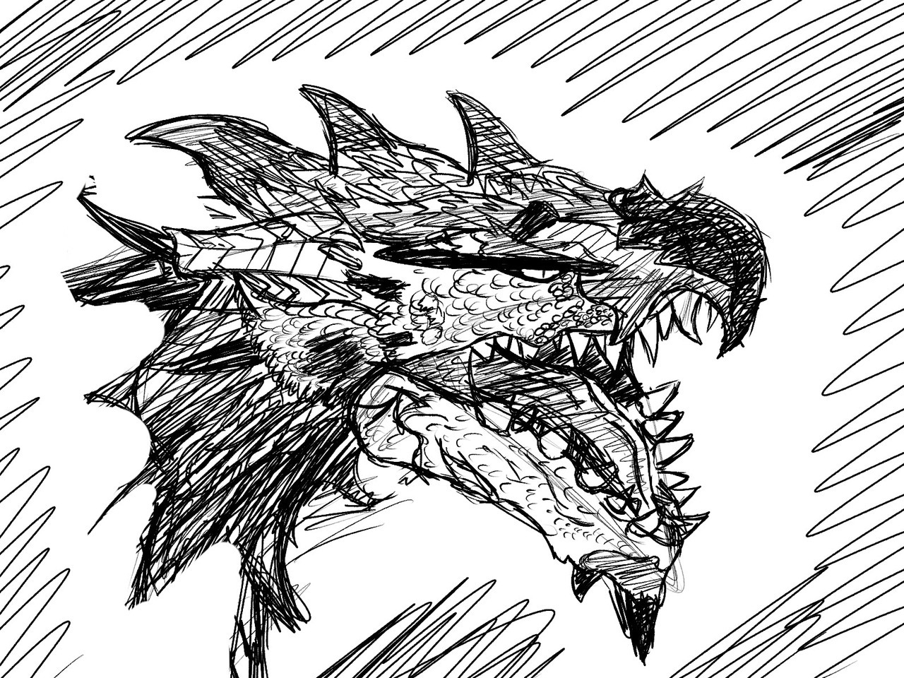 Mysticwaffle032 — Rathalos Sketch Rathalos from monster hunter here...