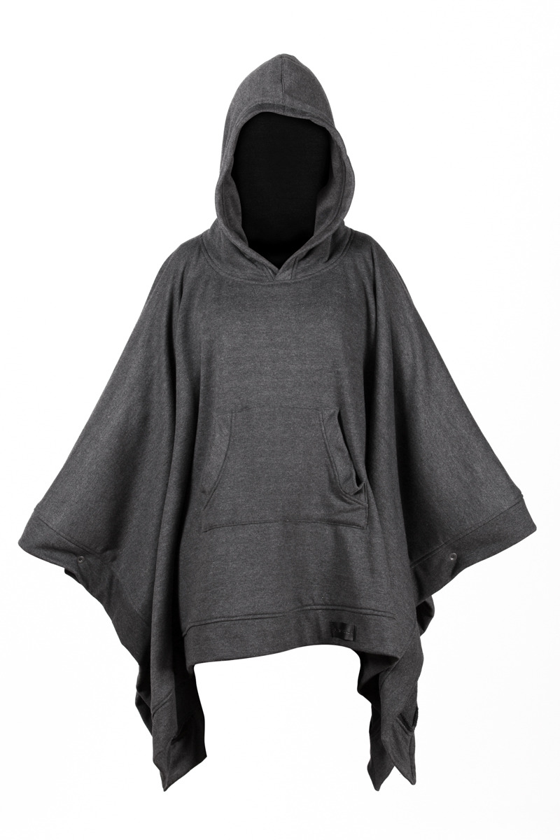 BlackMirror Poncho Hoodie Knight Grey | BLACK MIRROR Clothing