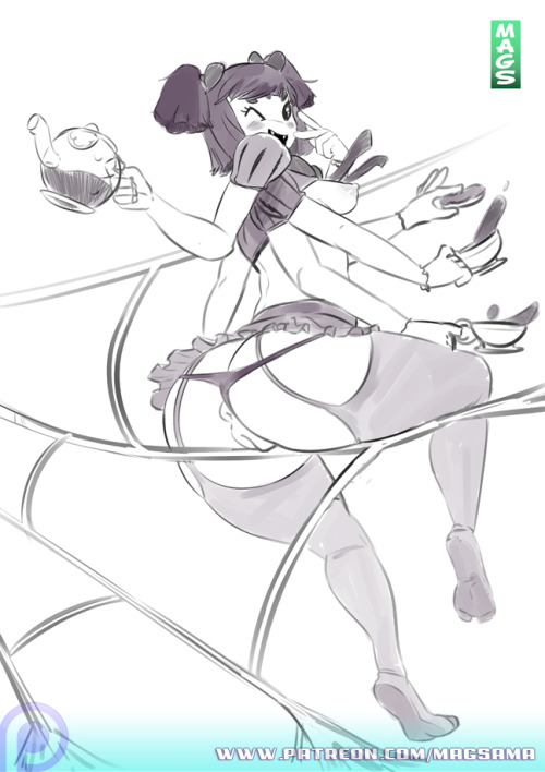 magsama:Muffet doodle warmup.My stuff Patreon  Members get...