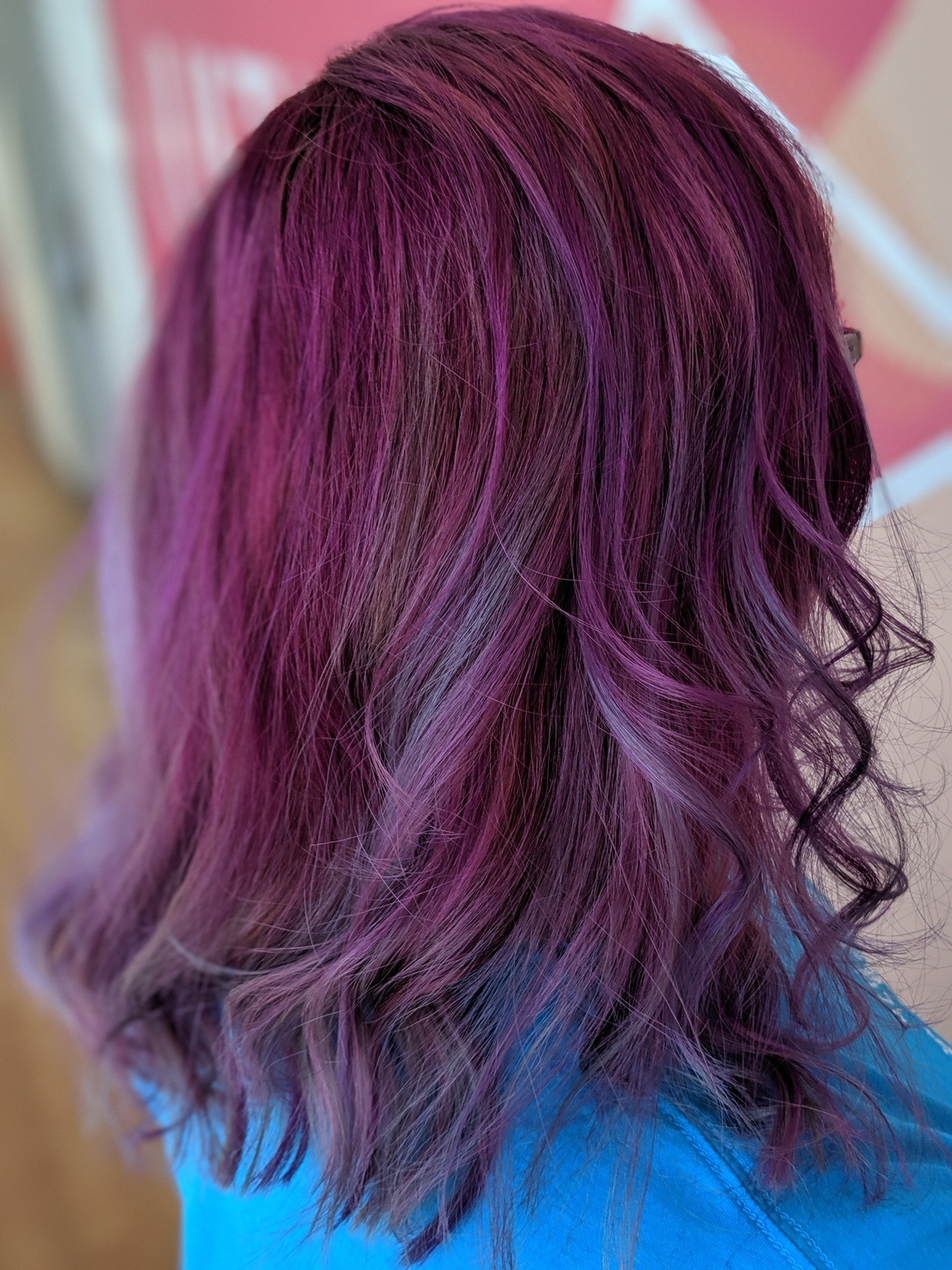 magenta hair on Tumblr