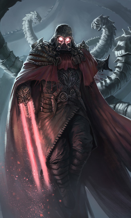 league-of-extraordinarycomics:SteamPunk Vader by Hazem Ameen