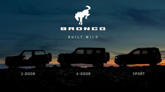 ford bronco nova gama 3 modelos