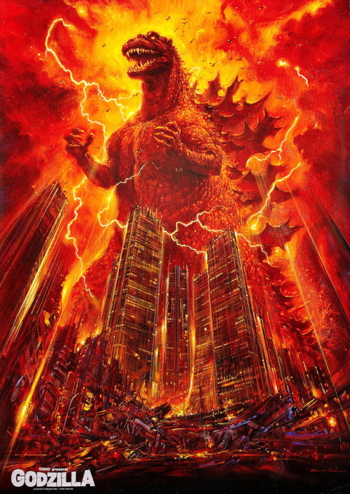 citystompers1:Godzilla 1985 (1984), poster by Noriyoshi Ohrai