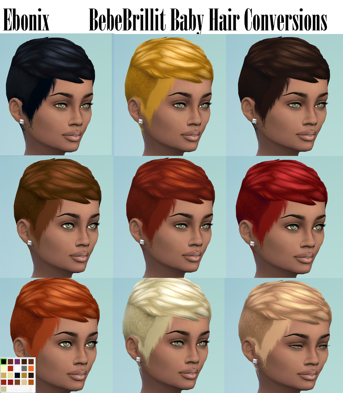 sims 4 cc baby hairs