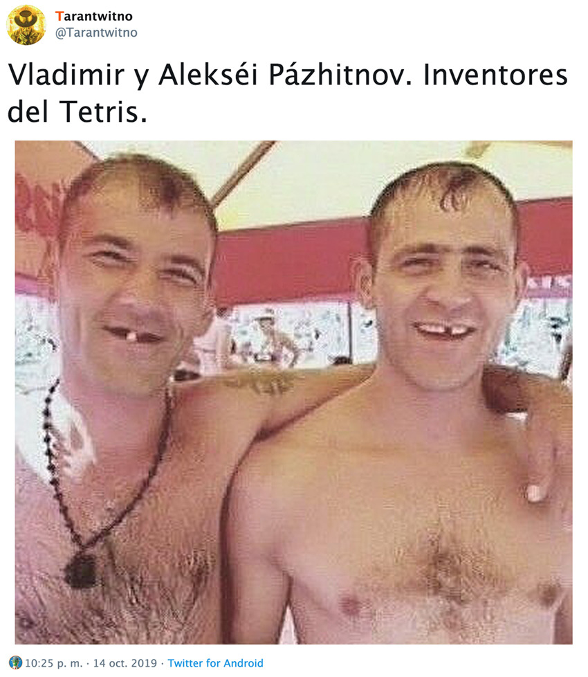 Estos son sin duda los rusos inventores del Tetris