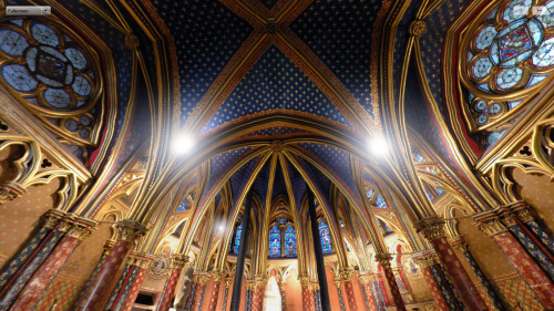 by-grace-of-god:Sainte-Chapelle, Paris, built by St. Louis...