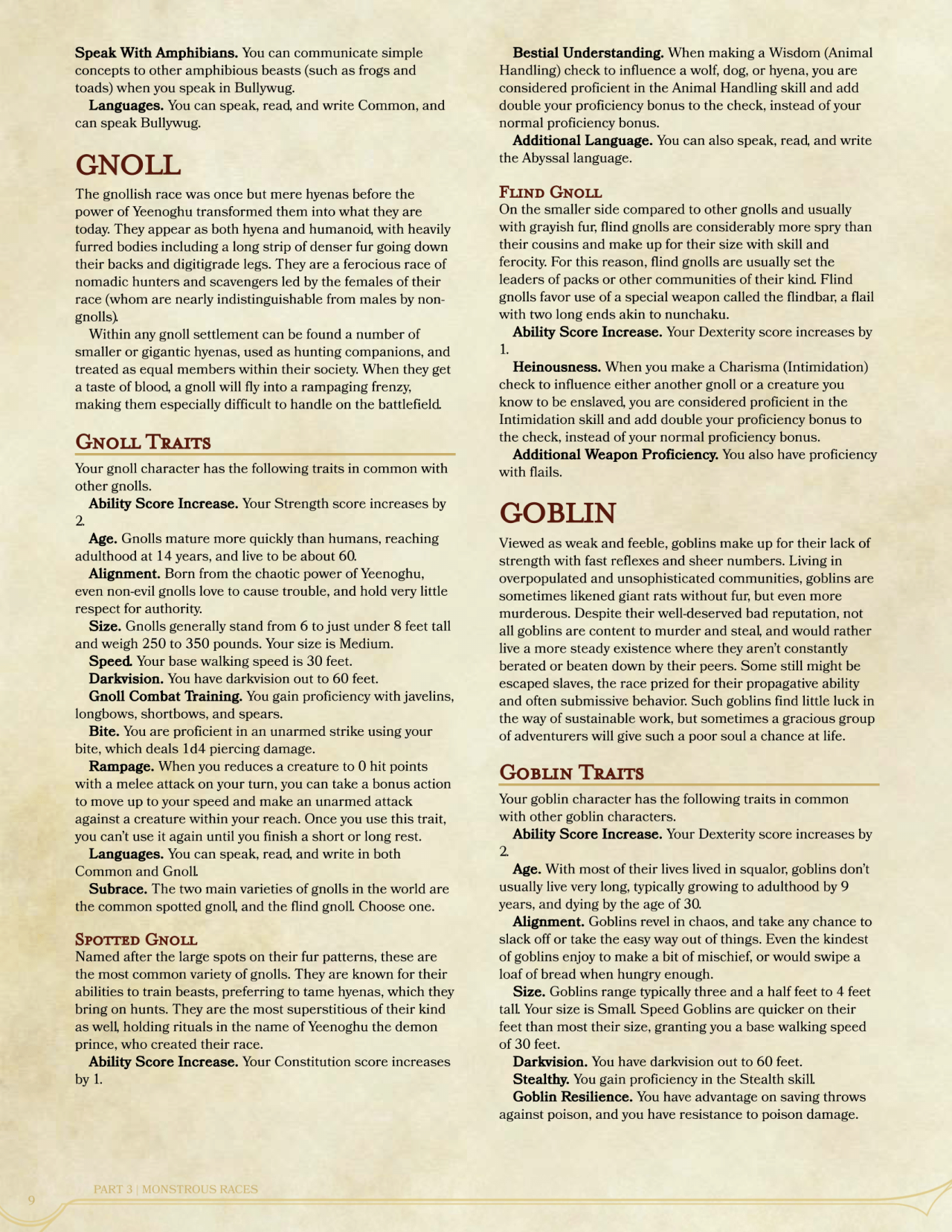 DnD 5e Homebrew — Racial Handbook Part 2 By Supreme_Slayer