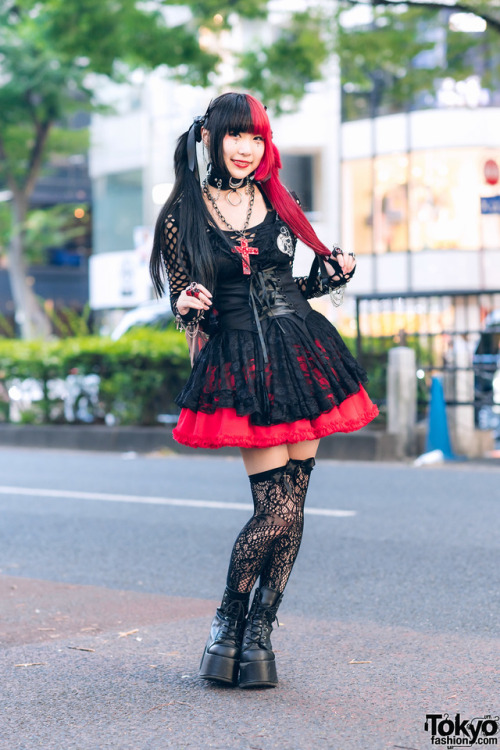 tokyo-fashion:Japanese gothic looks by 17-year-old Remon and...