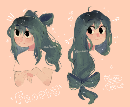 knaiifu:hair practice w/ tsuyu