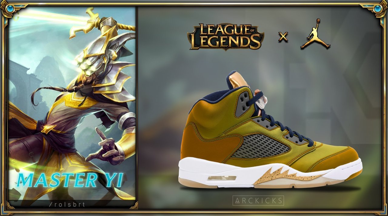 zapatillas jordan league of legends