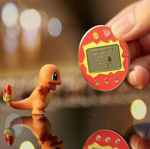 retrogamingblog:Pokemon Tamagotchi Pins made by...