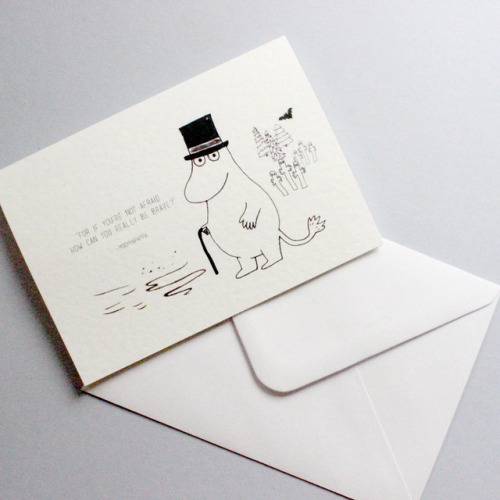 New Moomin inspired quote pin badges and cards. Designed and...