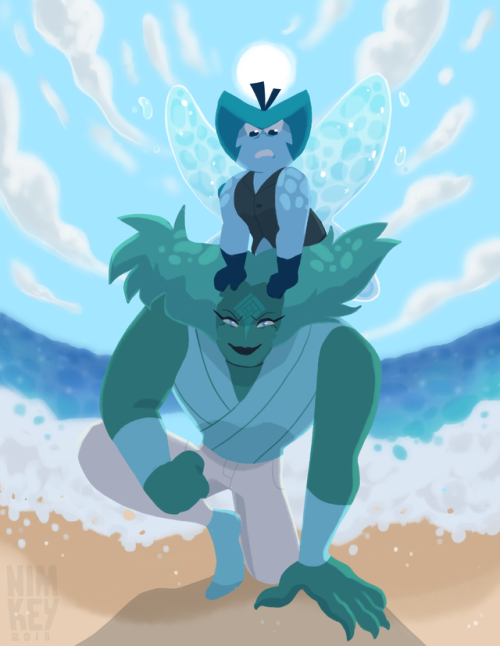 fangem gemsona steven universe nimarts my gemsonas devilline riptide aquamarine