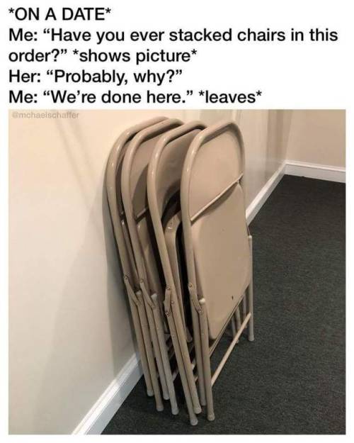 chairs meme memes stacking dating relationships ocd problems ocd stuff ocd