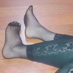 @Hosiery and feet. No Tats Or Piercings. Few Shoes.