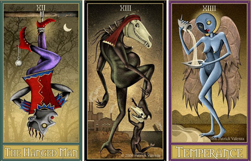 knightofleo:Patrick Valenzadeviant moon tarot, major...