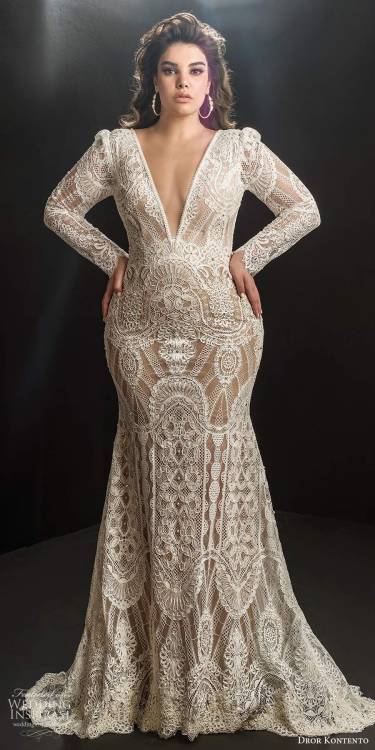 Dror Kontento 2019 Plus Size Wedding Dresses | Wedding...