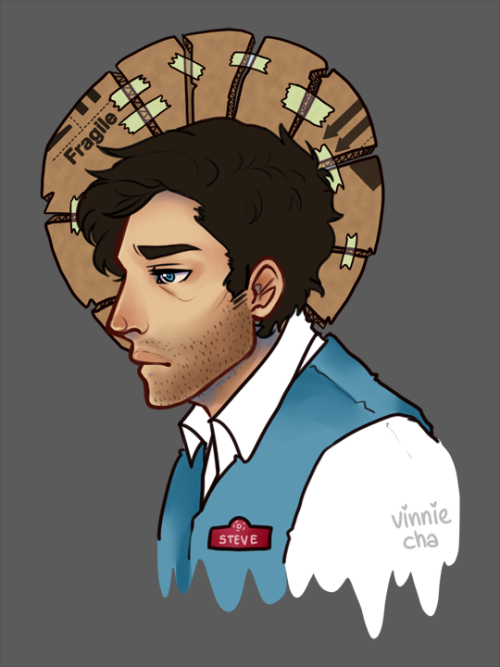 vinnie-cha:just wanted to draw Cas with halos #Art