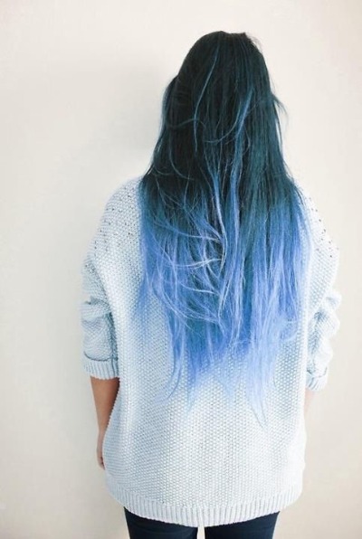 Blue Ombre Hair Tumblr