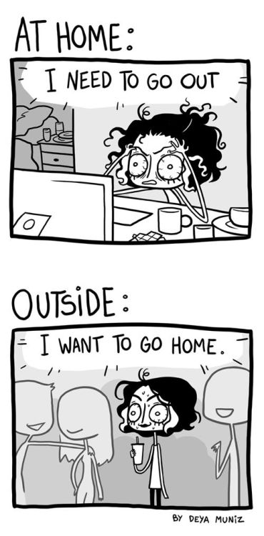 introvertproblems:Credit: Deya Muniz Follow Introvert Nation...