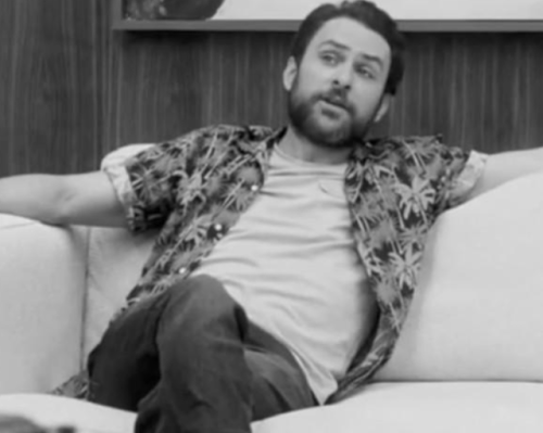 glennjaminhow:Charlie Day + Black and White