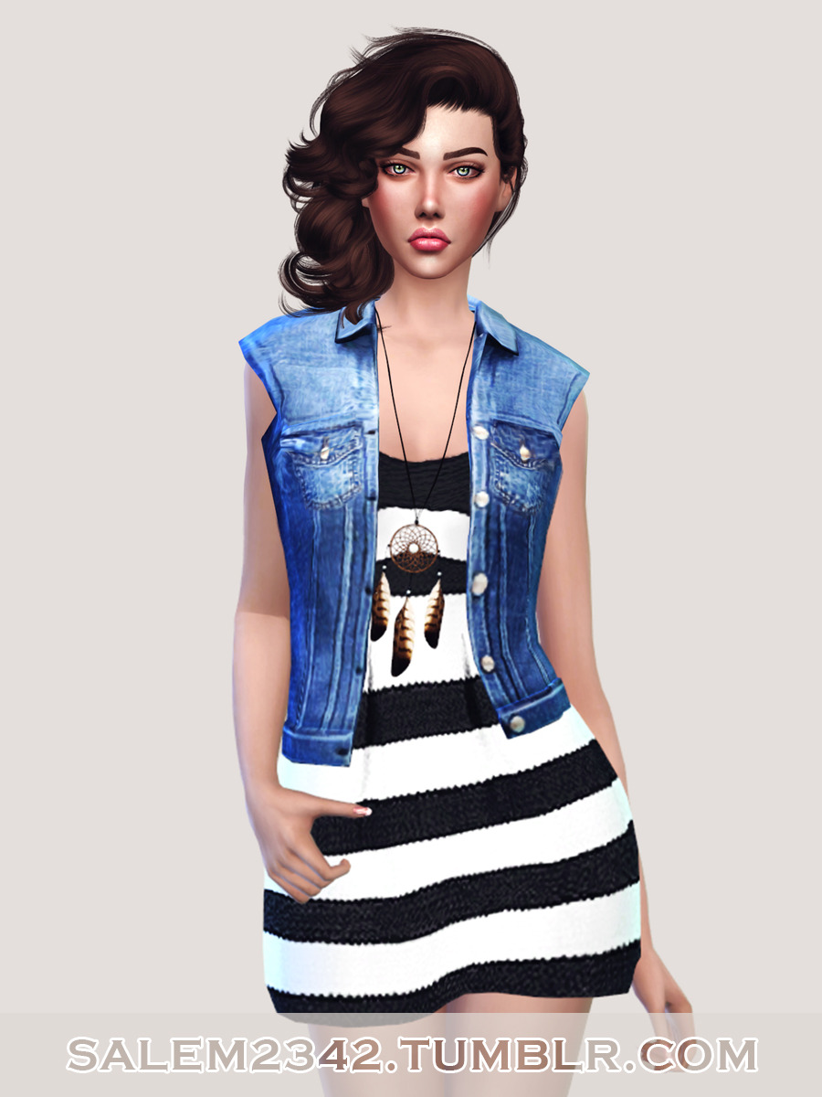 Sims 4 Denim Vest