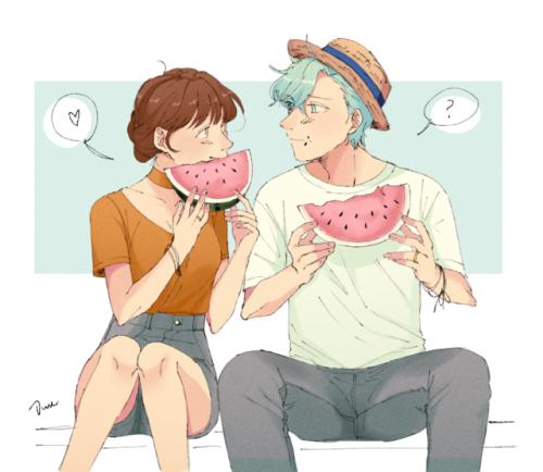 majunju:watermelon “freckles”