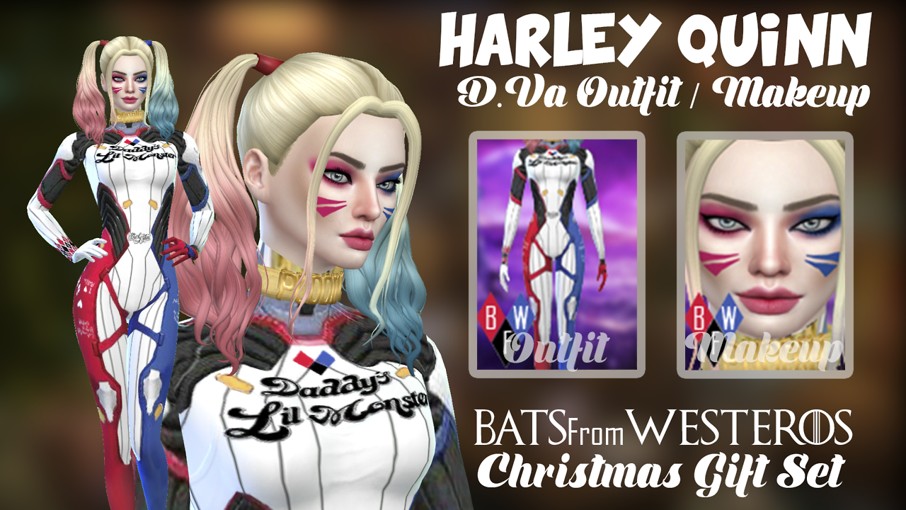 Sims 4 Harley Quinn Hair CC