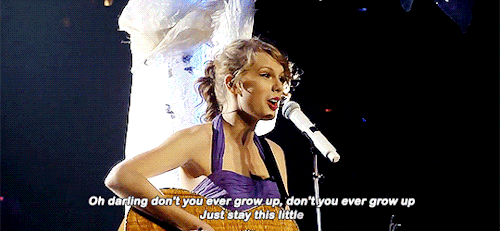 Image result for never grow up taylor swift gif