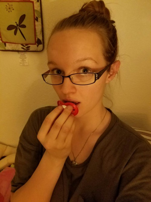 glitterdoll1357:I got new pacis and I missed my daddy a lot,...