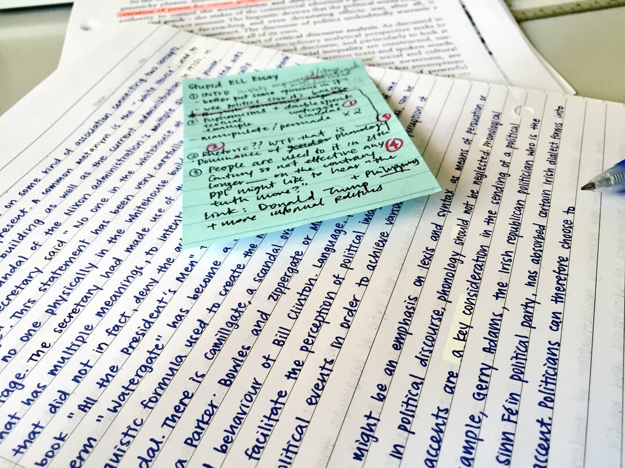 Writing linguistics paper