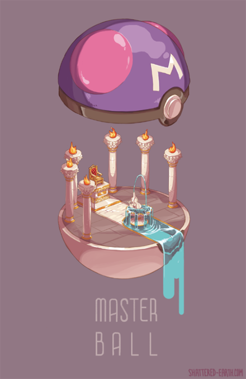 retrogamingblog:Pokeball Interior Posters made by Susan Lao