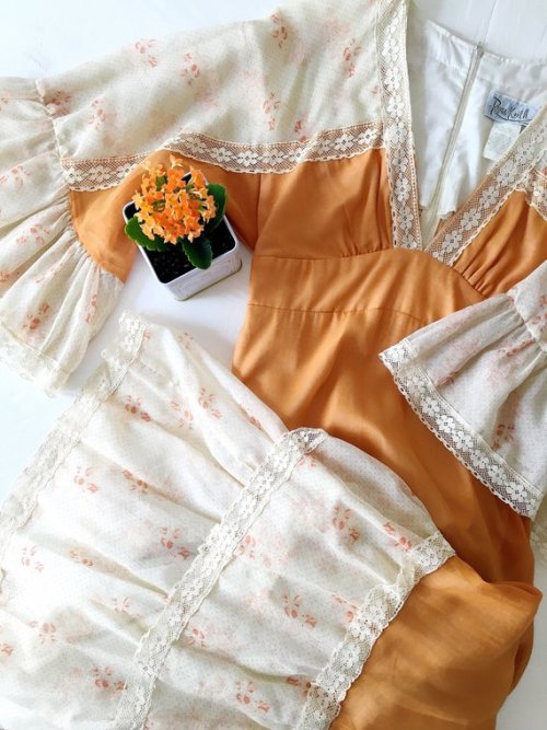 spookyfoxfashion:Vintage Prairie Dress...