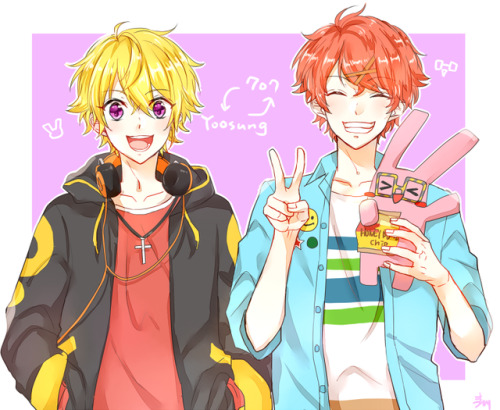 deermori:Yoosung:「Hey hey hey! I’m 707.」Seven:「Hello, I’m the...