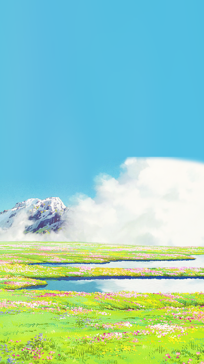 aprettyfire:Ghibli + Flowers