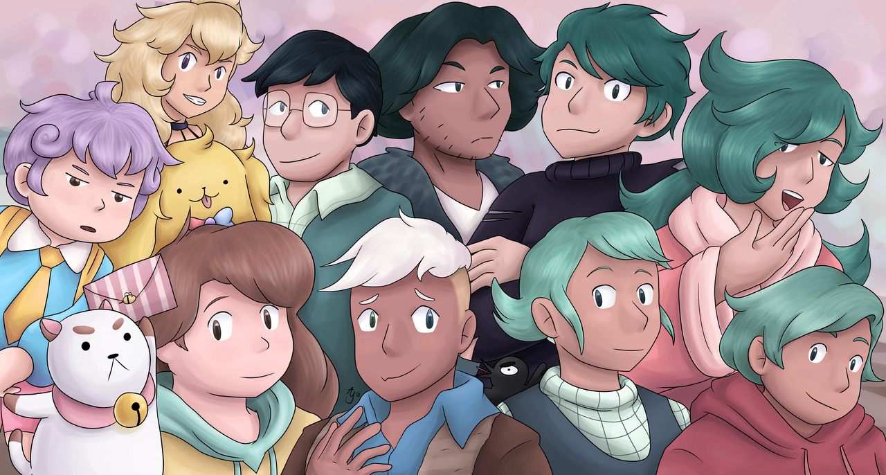 cartoonhangover: The gang’s all here! This is a beautiful piece by Adve3! Thank you…